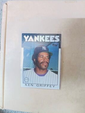 Topps Ken Griffey Baseball Card - Red, White, Black